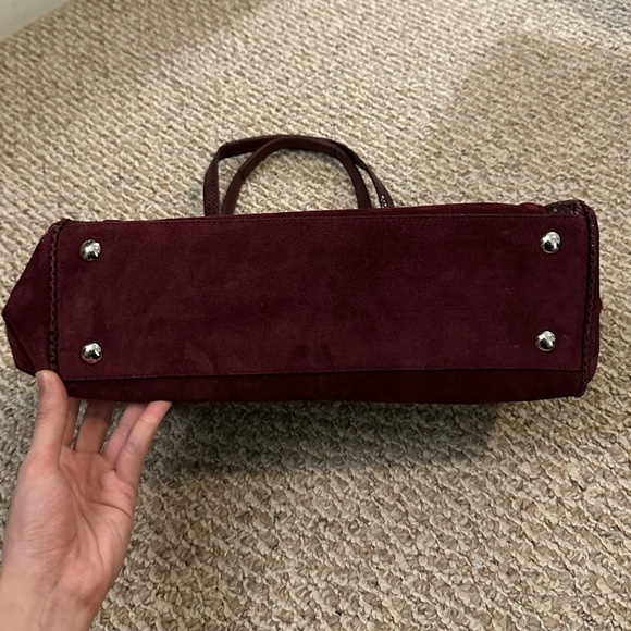 LIKE NEW Coach Taylor Suede Alexis Carryall Satchel Bag 17x13x5 - Picture 4 of 14